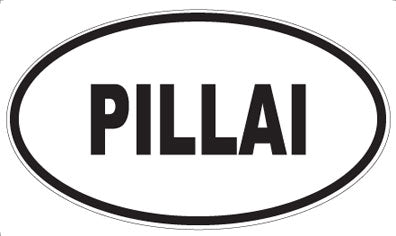 PILLAI - Oval Sticker