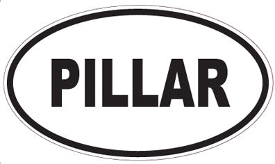 PILLAR - Oval Sticker
