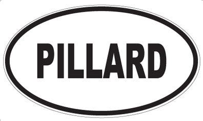 PILLARD - Oval Sticker
