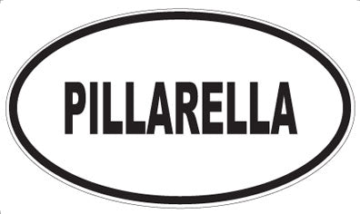 PILLARELLA - Oval Sticker