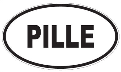 PILLE - Oval Sticker