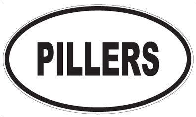 PILLERS - Oval Sticker