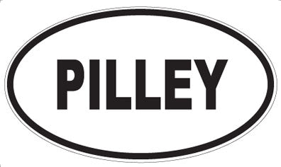 PILLEY - Oval Sticker