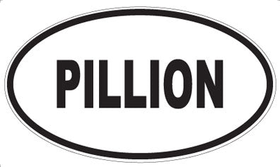 PILLION - Oval Sticker