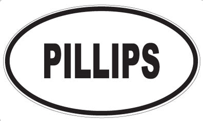 PILLIPS - Oval Sticker