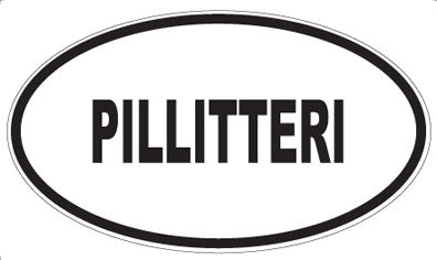 PILLITTERI - Oval Sticker