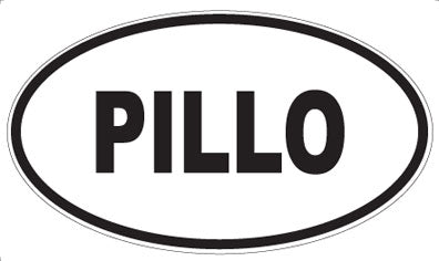 PILLO - Oval Sticker