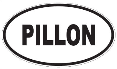PILLON - Oval Sticker