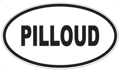 PILLOUD - Oval Sticker