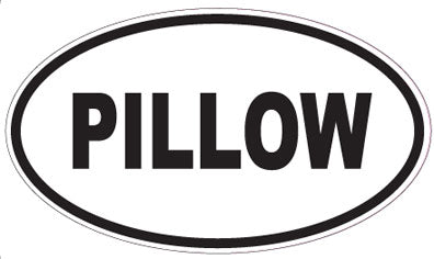 PILLOW - Oval Sticker