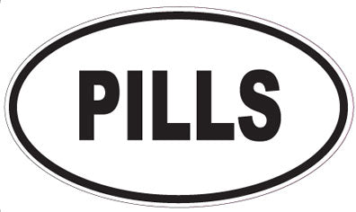 PILLS - Oval Sticker