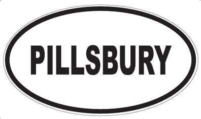 PILLSBURY - Oval Sticker