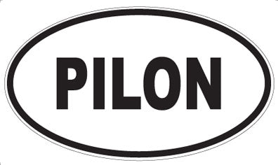 PILON - Oval Sticker