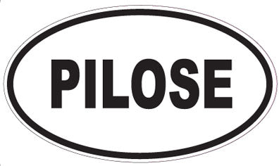 PILOSE - Oval Sticker