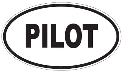 PILOT - Oval Sticker