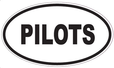 PILOTS - Oval Sticker