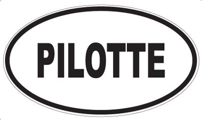 PILOTTE - Oval Sticker