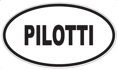 PILOTTI - Oval Sticker