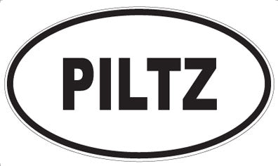 PILTZ - Oval Sticker