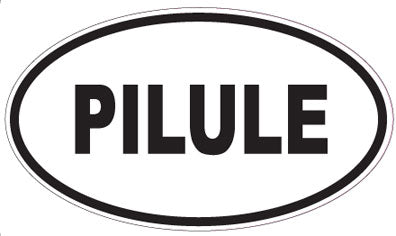 PILULE - Oval Sticker