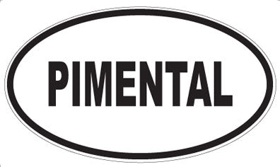 PIMENTAL - Oval Sticker