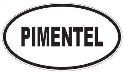 PIMENTEL - Oval Sticker