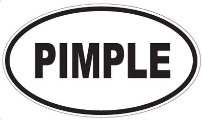 PIMPLE - Oval Sticker