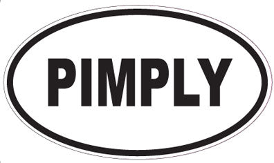 PIMPLY - Oval Sticker