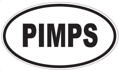 PIMPS - Oval Magnet