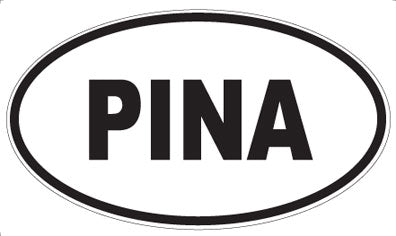 PINA - Oval Sticker