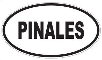 PINALES - Oval Sticker