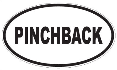 PINCHBACK - Oval Sticker
