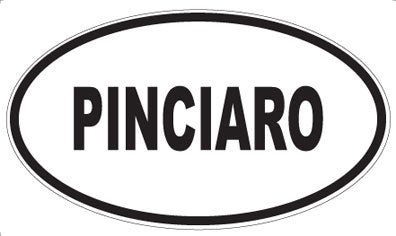 PINCIARO - Oval Sticker