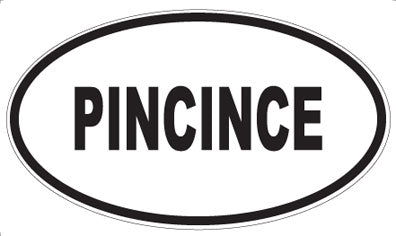 PINCINCE - Oval Sticker