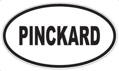 PINCKARD - Oval Sticker