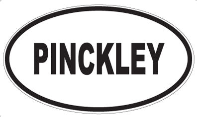 PINCKLEY - Oval Sticker