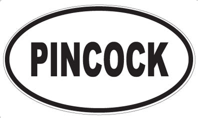PINCOCK - Oval Sticker