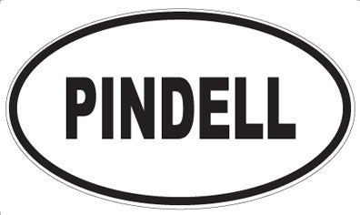 PINDELL - Oval Sticker