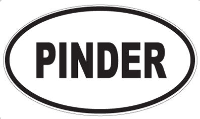 PINDER - Oval Magnet