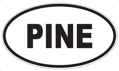 PINE - Oval Sticker