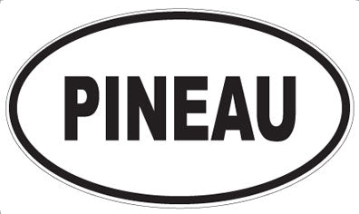 PINEAU - Oval Sticker