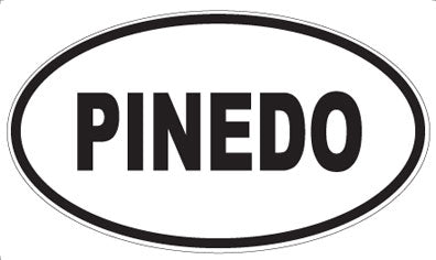 PINEDO - Oval Sticker