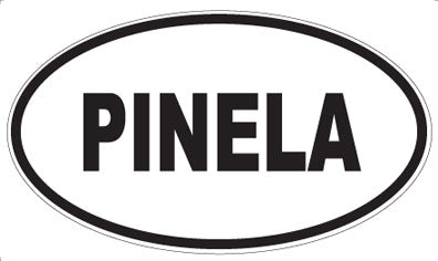 PINELA - Oval Sticker