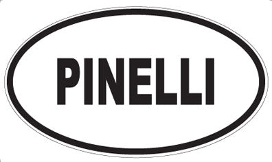PINELLI - Oval Sticker