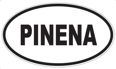 PINENA - Oval Sticker
