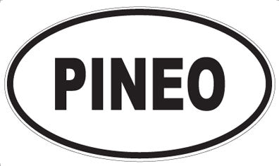 PINEO - Oval Sticker