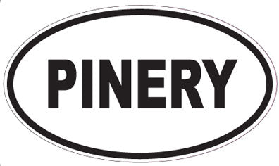PINERY - Oval Sticker