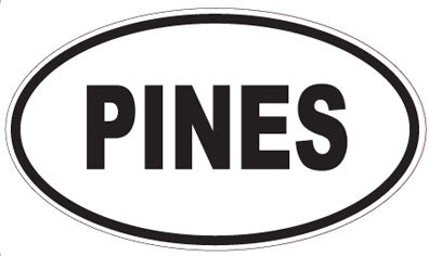 PINES - Oval Magnet