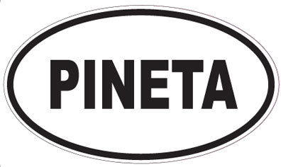 PINETA - Oval Sticker