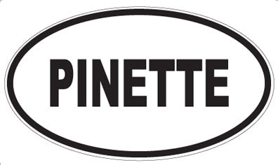 PINETTE - Oval Sticker